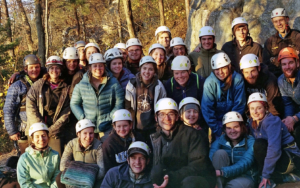 climbing group photo